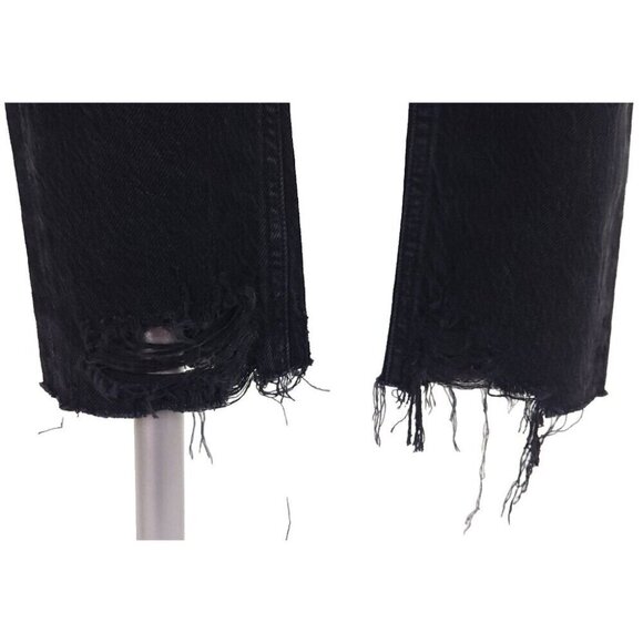 AGOLDE Jamie High Rise Classic Jeans Size 24 XXS Womens Black Compass $168 - Picture 9 of 15